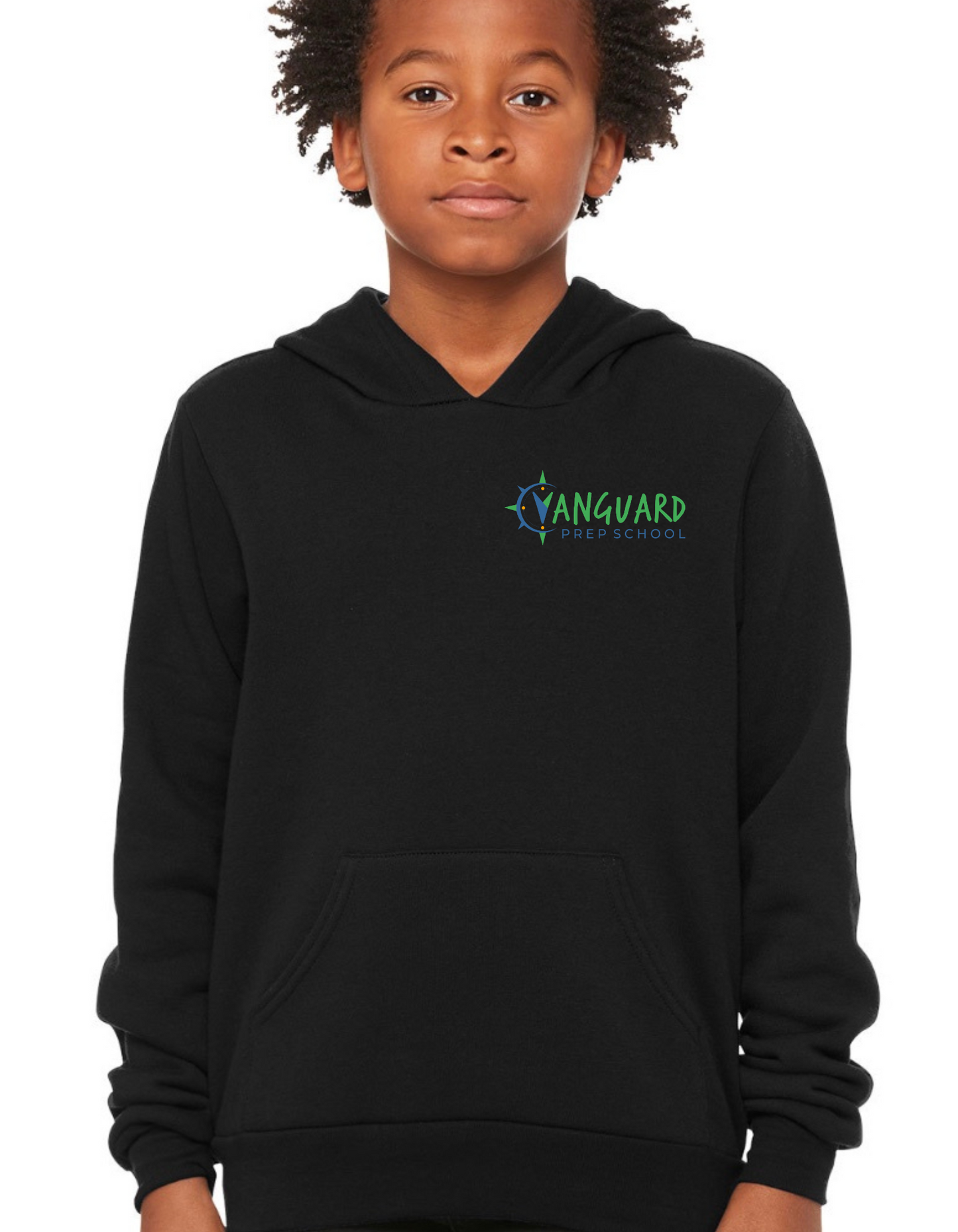 Black Vanguard Hoodie - Left Chest Logo