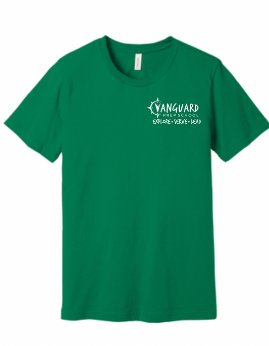 1- Vanguard House Green  Cotton T-Shirt - High School