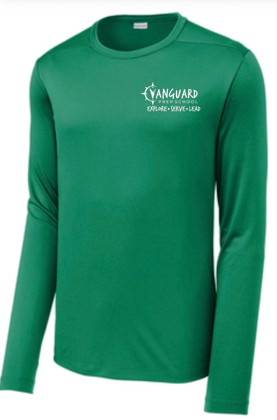 1- Vanguard Green Dri-Fit  Long Sleeve - High School